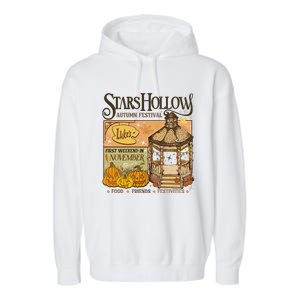 Stars Hollow Autumn Festival Food Friends Festivities Garment-Dyed Fleece Hoodie