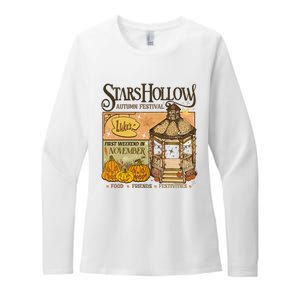 Stars Hollow Autumn Festival Food Friends Festivities Womens CVC Long Sleeve Shirt