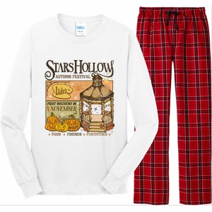 Stars Hollow Autumn Festival Food Friends Festivities Long Sleeve Pajama Set