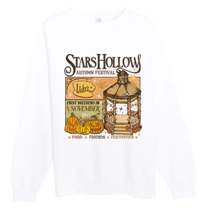 Stars Hollow Autumn Festival Food Friends Festivities Premium Crewneck Sweatshirt