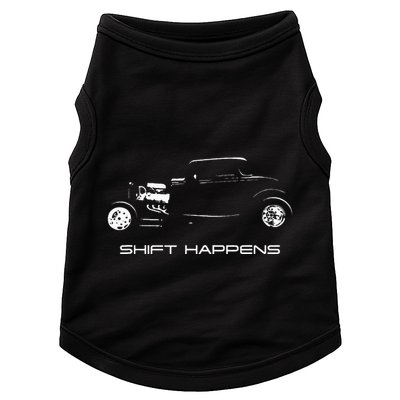 Shift Happens Automotive Nostalgia Vintage Hotrod Car Doggie Tank
