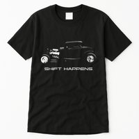 Shift Happens Automotive Nostalgia Vintage Hotrod Car Tall T-Shirt