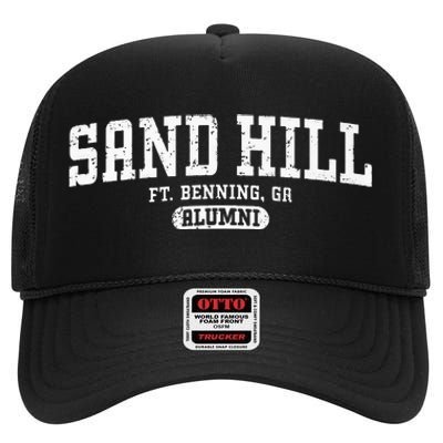 Sand Hill Alumni Retro Fort Benning GA High Crown Mesh Back Trucker Hat