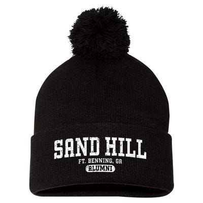 Sand Hill Alumni Retro Fort Benning GA Pom Pom 12in Knit Beanie