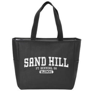 Sand Hill Alumni Retro Fort Benning GA Zip Tote Bag