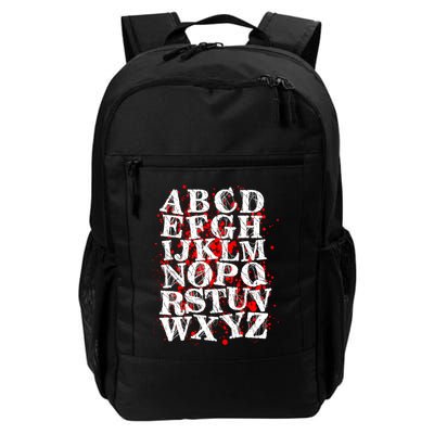 Spooky Halloween Alphabet Letters Backpack