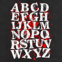 Spooky Halloween Alphabet Letters Beanie
