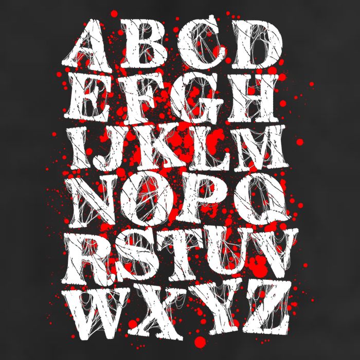 Spooky Halloween Alphabet Letters Beanie