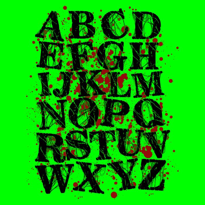 Spooky Halloween Alphabet Letters Long Sleeve Shirt