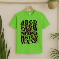 Spooky Halloween Alphabet Letters T-Shirt