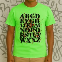 Spooky Halloween Alphabet Letters T-Shirt