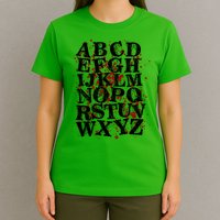 Spooky Halloween Alphabet Letters T-Shirt