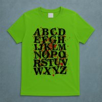Spooky Halloween Alphabet Letters T-Shirt