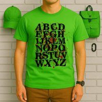 Spooky Halloween Alphabet Letters T-Shirt