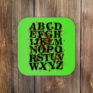 Spooky Halloween Alphabet Letters Coaster