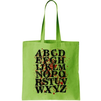 Spooky Halloween Alphabet Letters Bag
