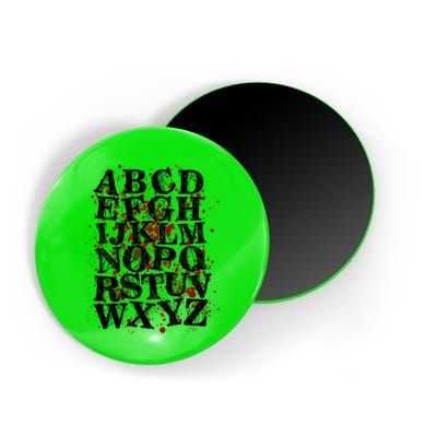 Spooky Halloween Alphabet Letters Magnet
