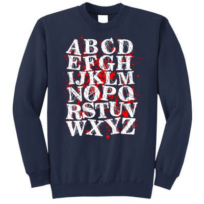 Spooky Halloween Alphabet Letters Sweatshirt