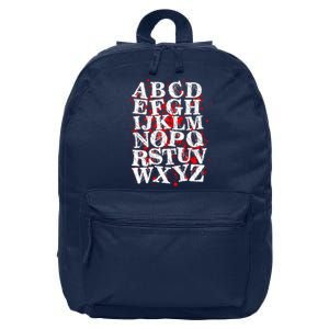 Spooky Halloween Alphabet Letters 16 in Basic Backpack