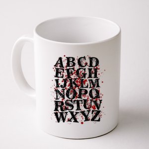 Spooky Halloween Alphabet Letters Coffee Mug