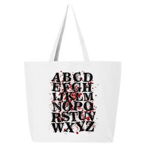 Spooky Halloween Alphabet Letters 25L Jumbo Tote