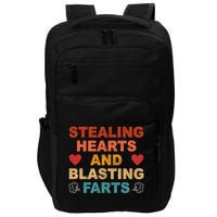 Stealing Hearts And Blasting Farts Funny Valentines Day Impact Tech Backpack