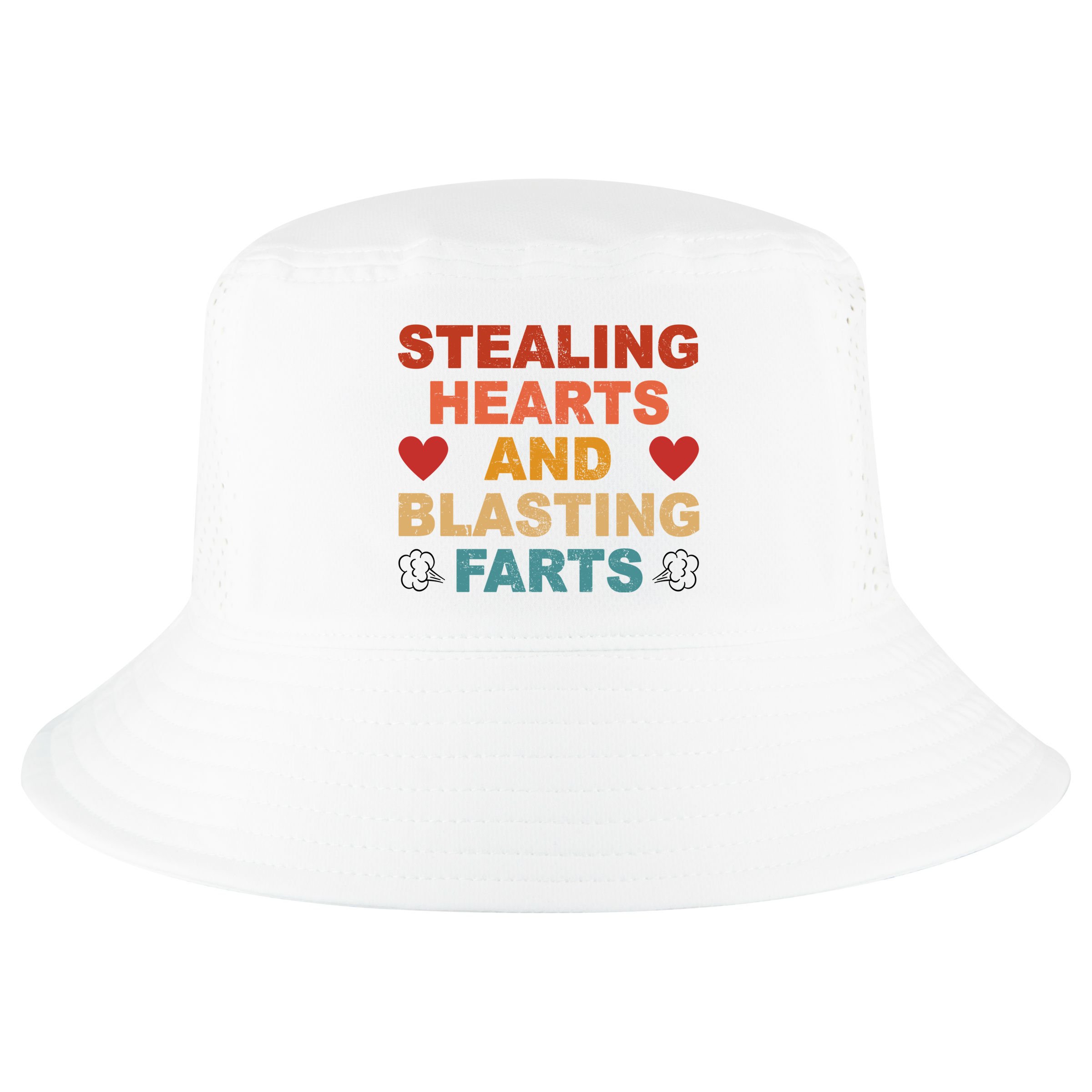Stealing Hearts And Blasting Farts Funny Valentines Day Cool Comfort Performance Bucket Hat