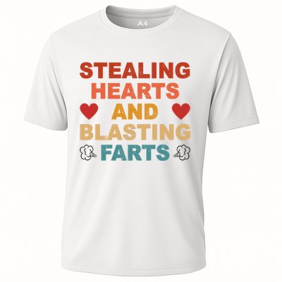 Stealing Hearts And Blasting Farts Funny Valentines Day Performance Shirt
