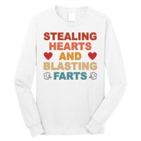 Stealing Hearts And Blasting Farts Funny Valentines Day Long Sleeve Shirt