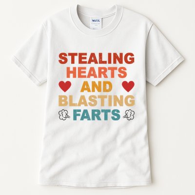 Stealing Hearts And Blasting Farts Funny Valentines Day Tall T-Shirt