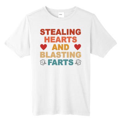 Stealing Hearts And Blasting Farts Funny Valentines Day Tall Fusion ChromaSoft Performance T-Shirt