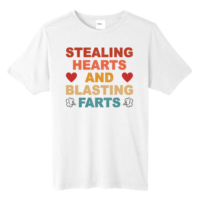 Stealing Hearts And Blasting Farts Funny Valentines Day Tall Fusion ChromaSoft Performance T-Shirt