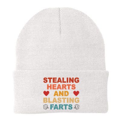 Stealing Hearts And Blasting Farts Funny Valentines Day Beanie