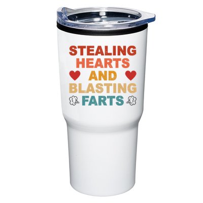 Stealing Hearts And Blasting Farts Funny Valentines Day Tumbler