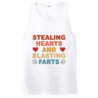 Stealing Hearts And Blasting Farts Funny Valentines Day PosiCharge Competitor Tank