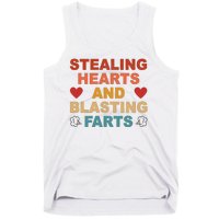 Stealing Hearts And Blasting Farts Funny Valentines Day Tank Top