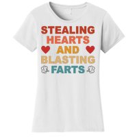 Stealing Hearts And Blasting Farts Funny Valentines Day Women's T-Shirt