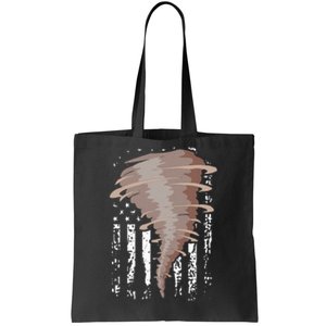 Storm Hunter American Flag Storm Chaser Tornado Gift Tote Bag