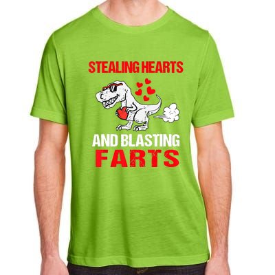 Stealing Hearts And Blasting Farts T Rex Adult ChromaSoft Performance T-Shirt