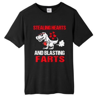 Stealing Hearts And Blasting Farts T Rex Tall Fusion ChromaSoft Performance T-Shirt