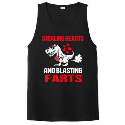 Stealing Hearts And Blasting Farts T Rex PosiCharge Competitor Tank