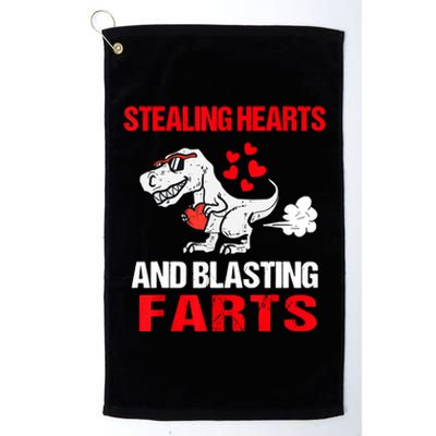 Stealing Hearts And Blasting Farts T Rex Platinum Collection Golf Towel