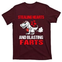 Stealing Hearts And Blasting Farts T Rex T-Shirt