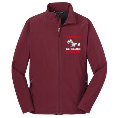 Stealing Hearts And Blasting Farts T Rex Core Soft Shell Jacket