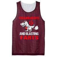 Stealing Hearts And Blasting Farts T Rex Mesh Reversible Basketball Jersey Tank