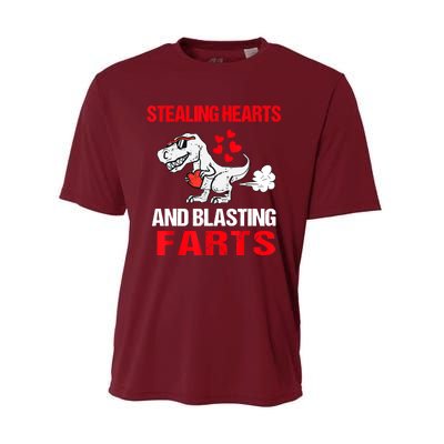 Stealing Hearts And Blasting Farts T Rex Performance Sprint T-Shirt