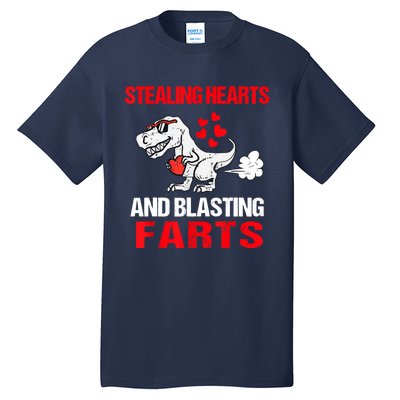 Stealing Hearts And Blasting Farts T Rex Tall T-Shirt