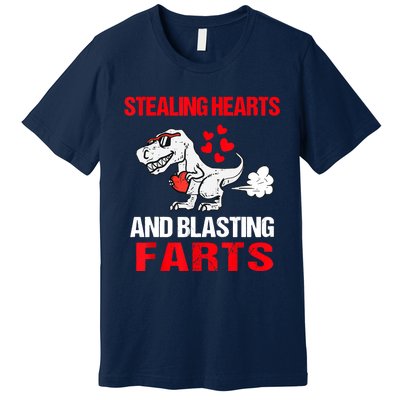 Stealing Hearts And Blasting Farts T Rex Premium T-Shirt