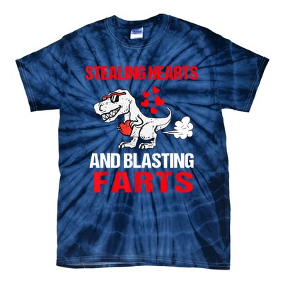 Stealing Hearts And Blasting Farts T Rex Tie-Dye T-Shirt