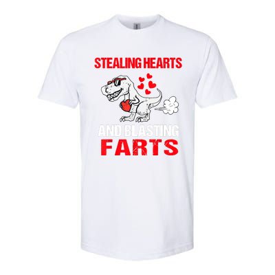 Stealing Hearts And Blasting Farts T Rex Softstyle® CVC T-Shirt